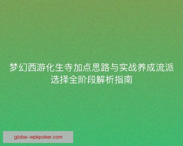梦幻西游化生寺加点思路与实战养成流派选择全阶段解析指南